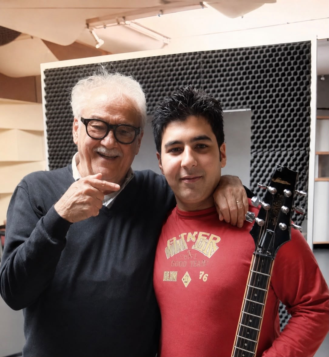 Frank E. WAELDO en studio avec Toots Thielemans